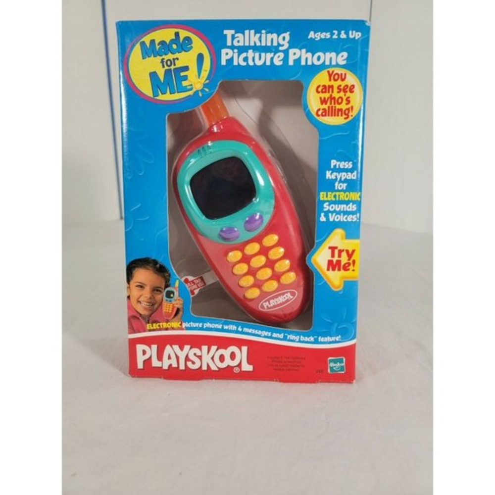 NOS NEW Hasbro 2000 Talking Picture Phone Pretend Play Toddlers Kids